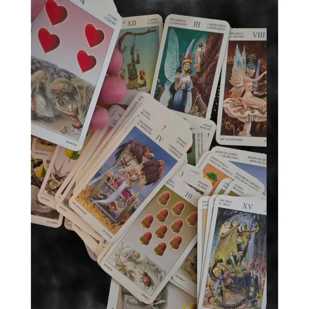 Rare Vintage Fairy Tarot Mini Deck 2003 Lo Scarabeo Antonio Lupatelli Pre-Owned